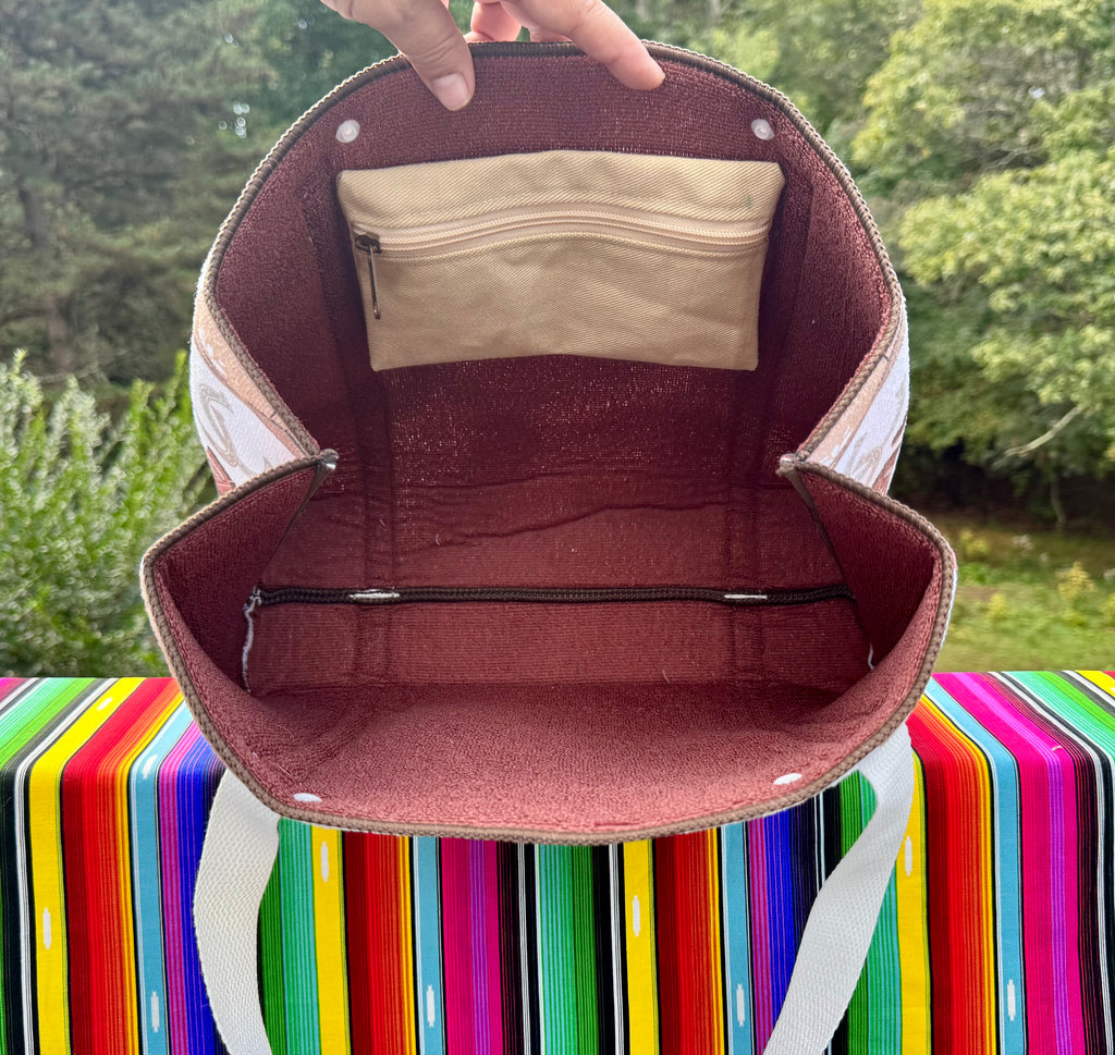 Two Pocket  - Medium tote -  shoulder strap