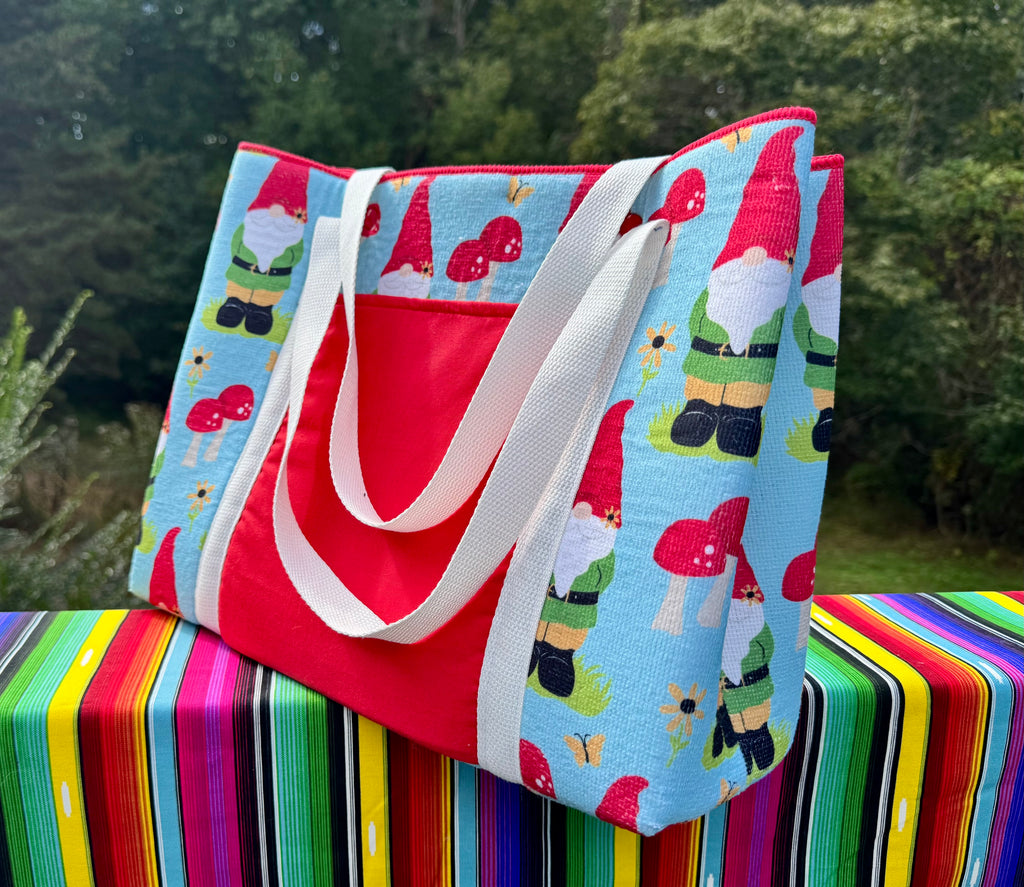 Two Pocket  - Medium tote -  shoulder strap