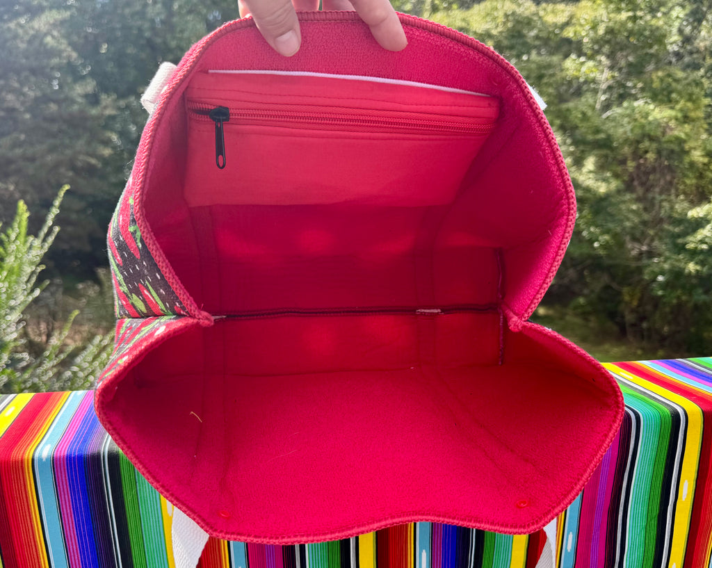 Two Pocket  - Medium tote -  shoulder strap