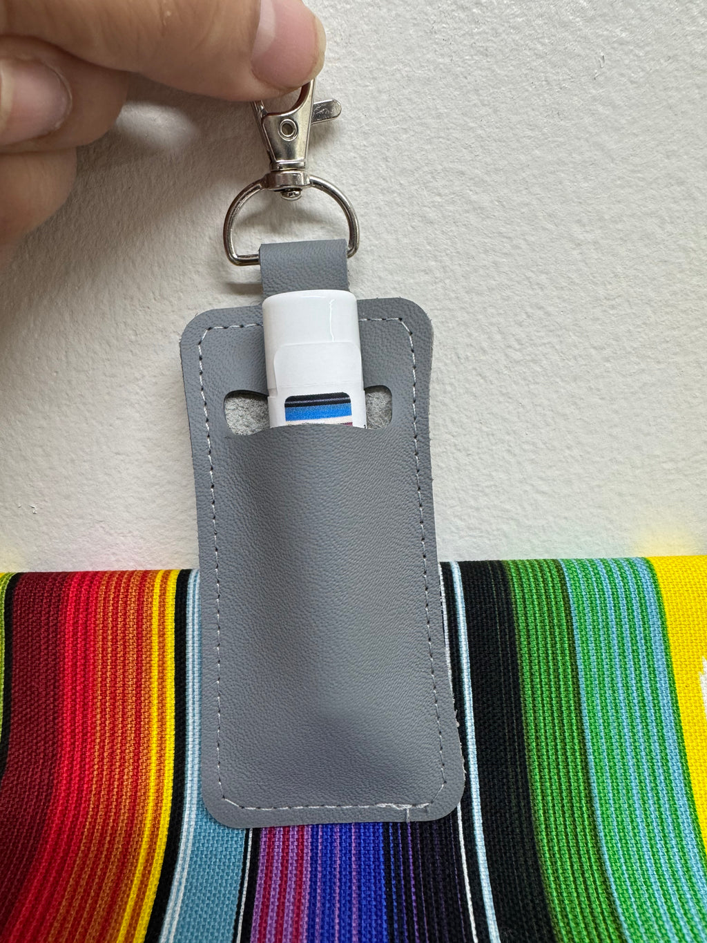 Lip Balm/ Lighter Holder - Leather