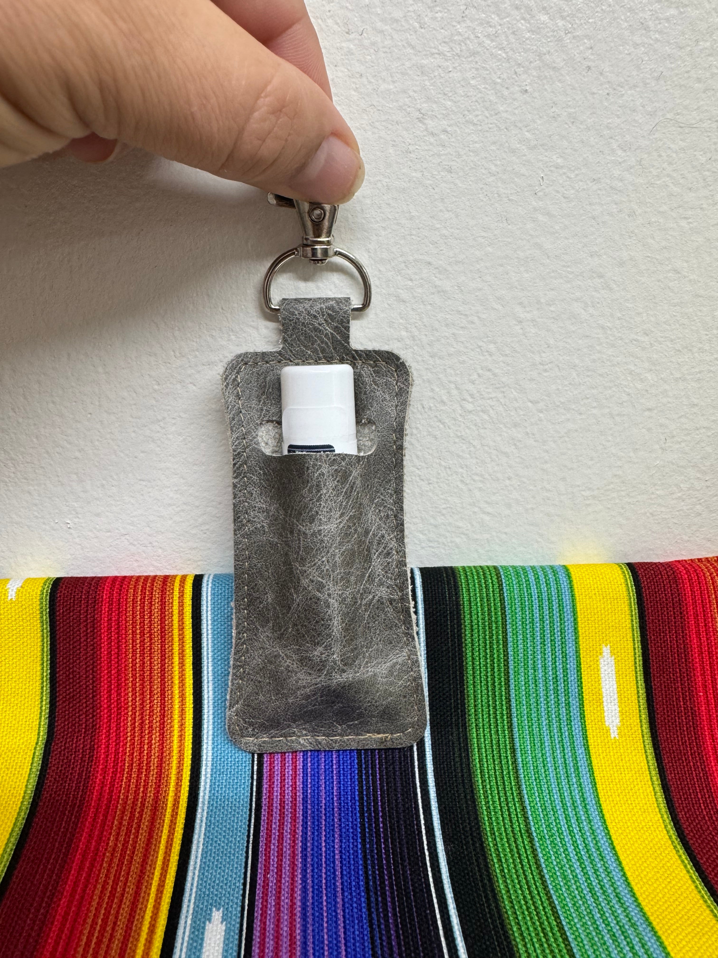 Lip Balm/ Lighter Holder - Leather