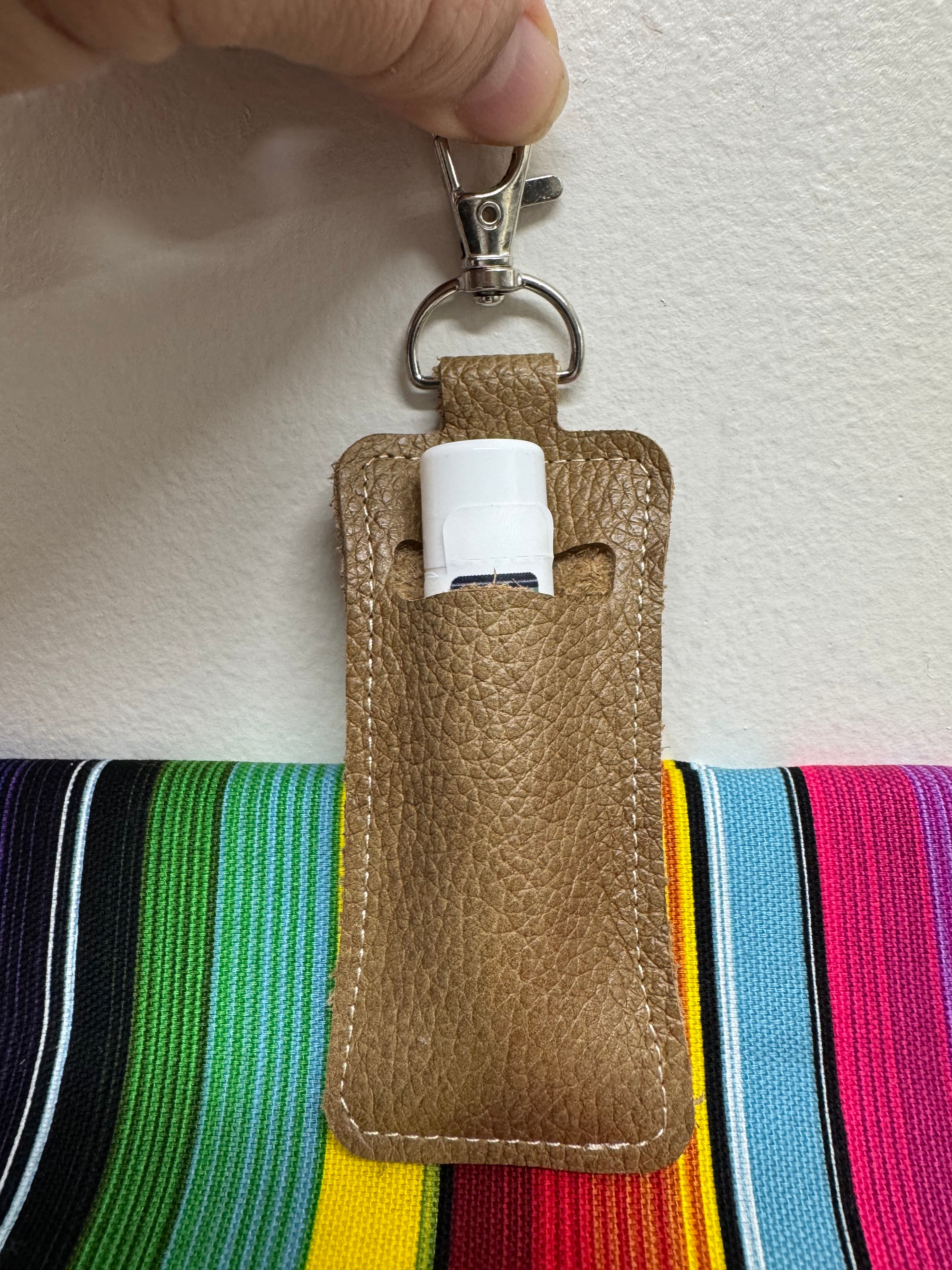 Lip Balm/ Lighter Holder - Leather